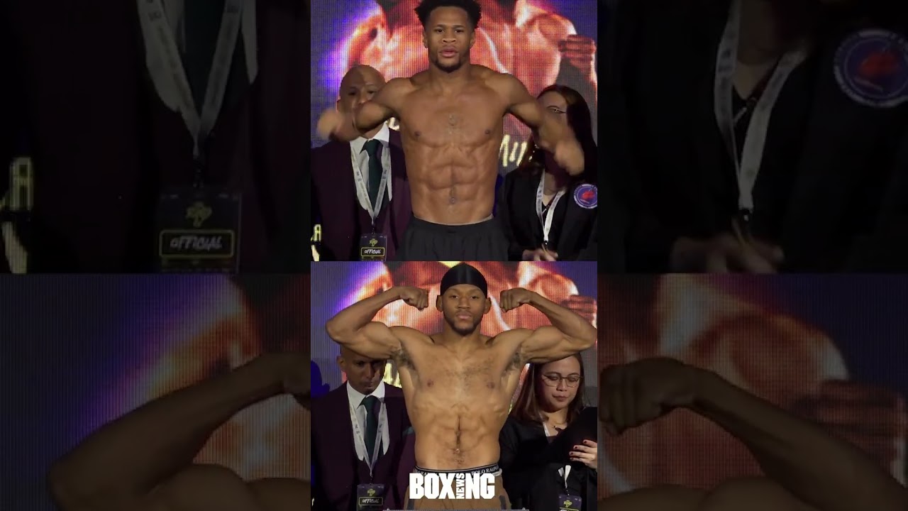 Devin Haney vs Brian Norman Jr - Weigh In Comparison