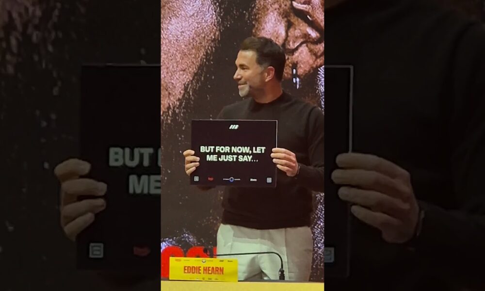 Eddie Hearn TRICKS Chris Eubank Jr