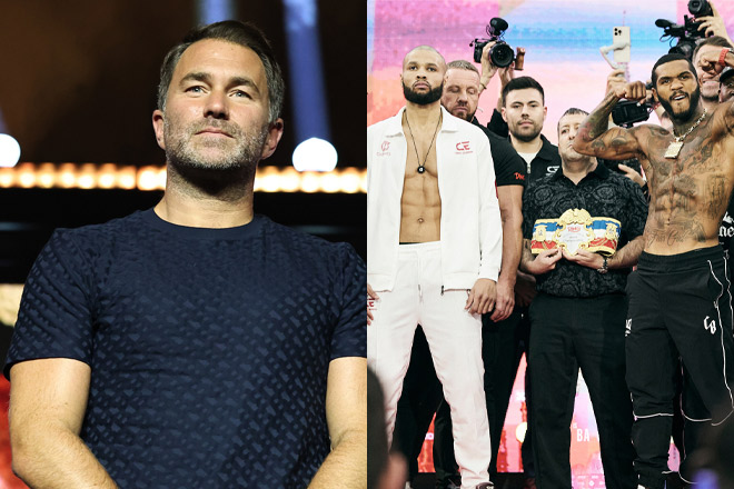 Eddie Hearn has spoken on both Chris Eubank Jr and Conor Benn making weight Photo Credit: Lawrence Lustig/BOXXER