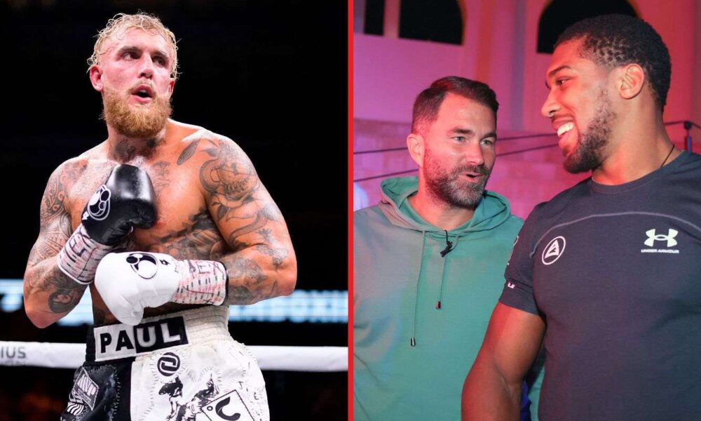 Eddie Hearn responds to reports that Anthony Joshua will fight Jake Paul next