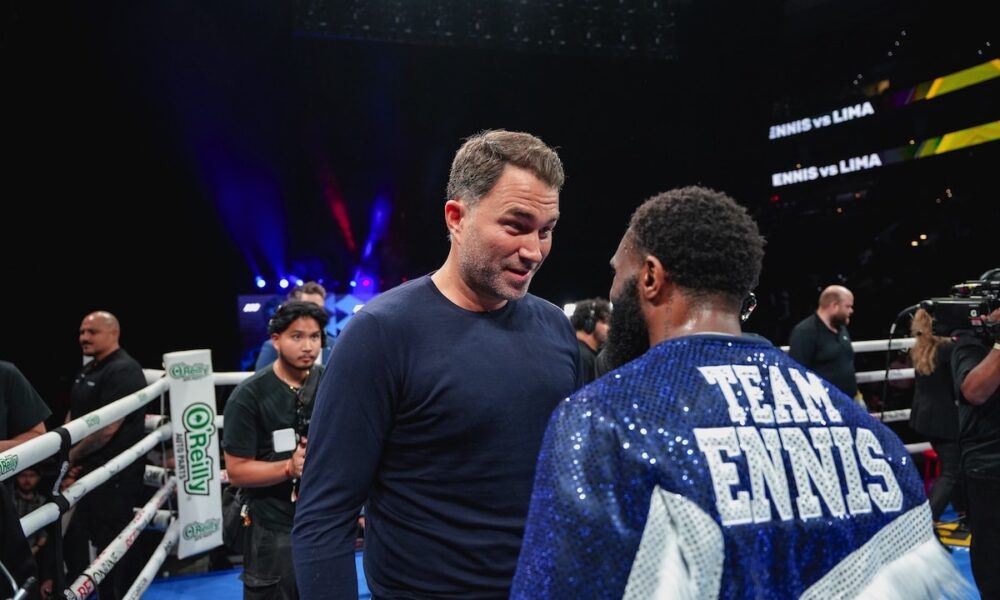 Image: Eddie Hearn: ‘Boots’ Ennis Wants Vergil Ortiz Jr. Fight, Will Be Ringside in Fort Worth to Prove It