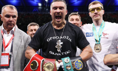 Usyk vacated his WBO heavyweight title. Photo: Leigh Dawney/Queensberry