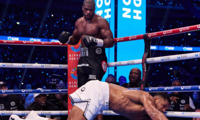 Joshua suffered a brutal defeat to Dubois. Photo: Mark Robinson Matchroom Boxing