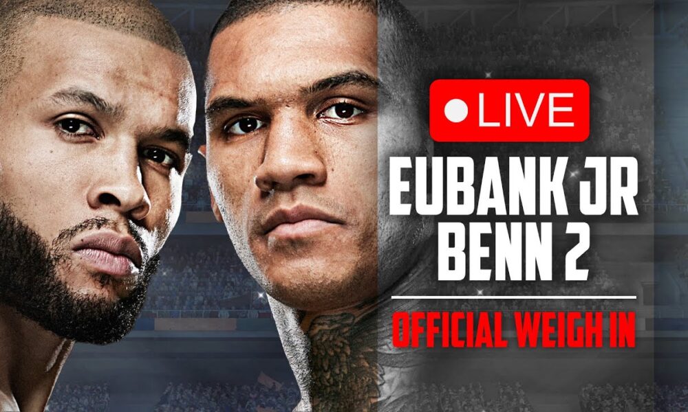 LIVE WEIGH IN 🥊 Chris Eubank Jr vs. Conor Benn 2 | DAZN Boxing