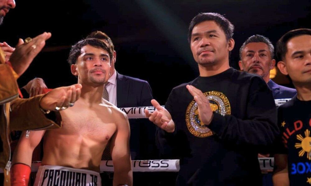 Manny Pacquiao reacts to son Jimuel’s draw in pro debut