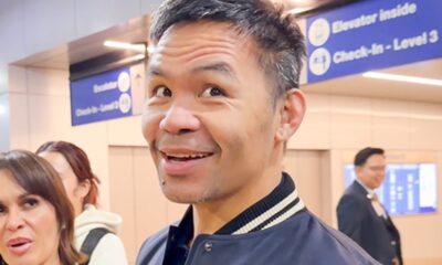 Pacquiao ARRIVES in LA | Mayweather Rematch Moves & Son’s Pro Debut