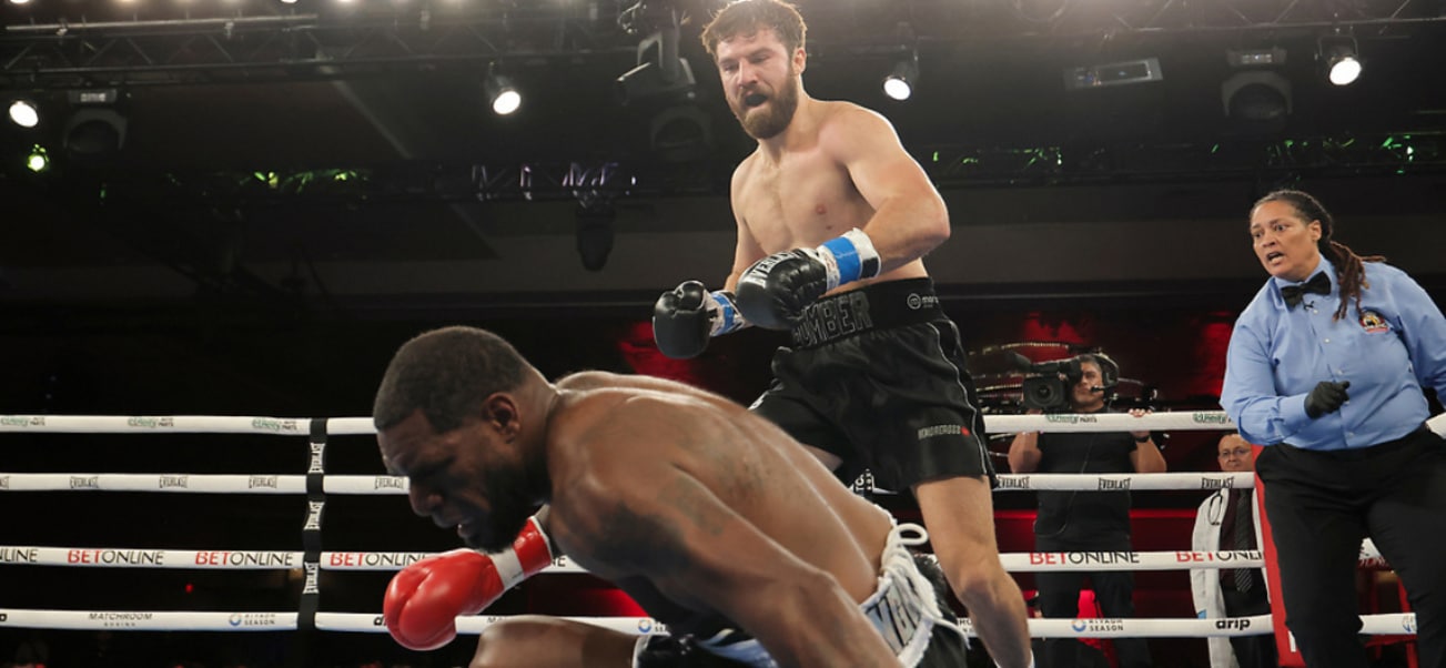 Image: Boxing Results: Pat Brown flattens Felix Valera in two rounds, hailed as “Manchester’s Rocky Marciano” by Eddie Hearn