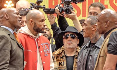 TWO GENERATIONS OF FIGHTERS FACE OFF!! Eubank's vs. Benn's HISTORIC MOMENT | DAZN Boxing