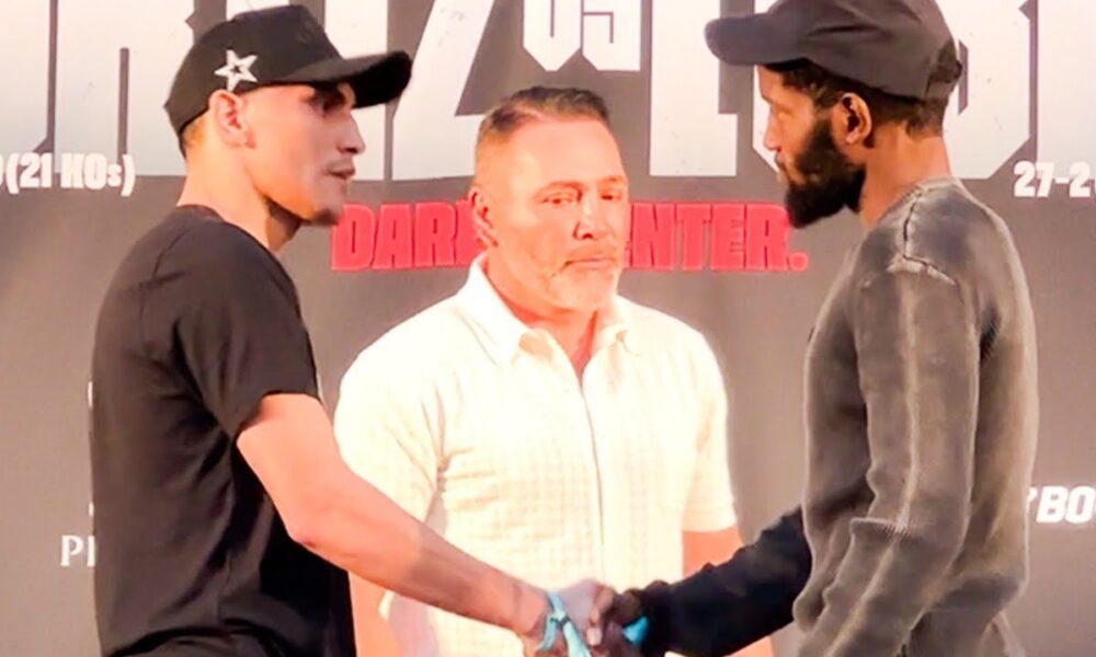 Vergil Ortiz Jr & Erickson Lubin FACE OFF | Trade RESPECT Words & Shake Hands on WAR