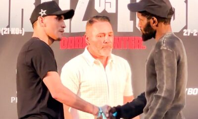 Vergil Ortiz Jr & Erickson Lubin FACE OFF | Trade RESPECT Words & Shake Hands on WAR