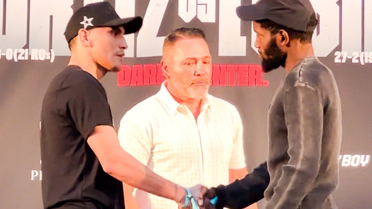 Vergil Ortiz Jr & Erickson Lubin FACE OFF | Trade RESPECT Words & Shake Hands on WAR