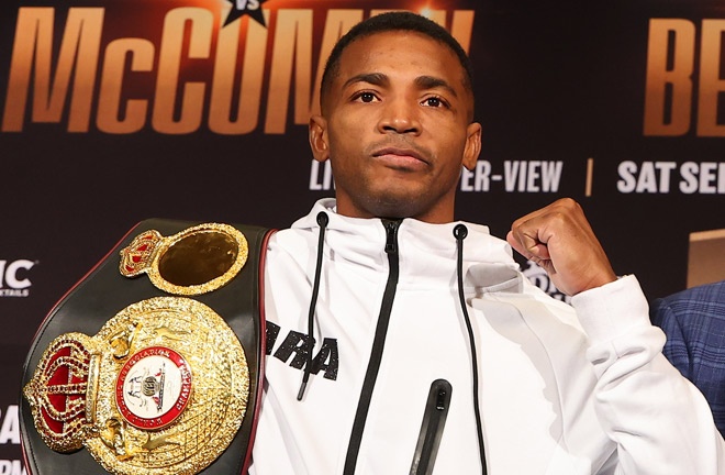 Janibek is scheduled to face Lara on Saturday. Photo: Rey Del Rio/Premier Boxing Champions