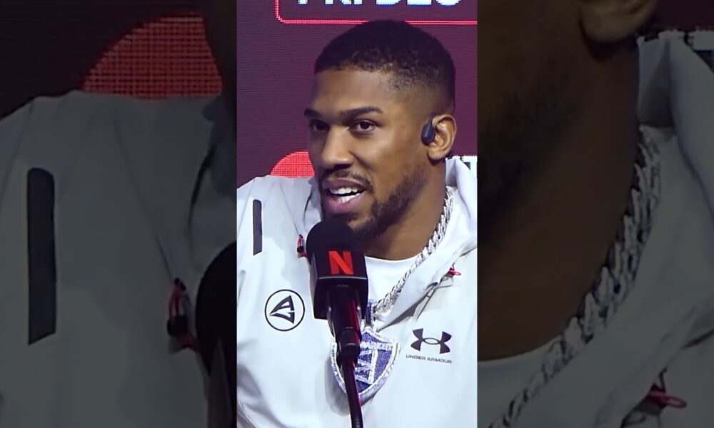 Anthony Joshua ADRESSESS CONTROVERSIAL COMMENT