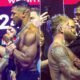 Anthony Joshua CHECKS Jake Paul As He PUTS HANDS On Him At Weigh In