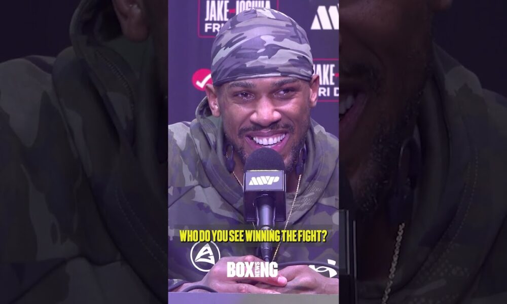 Anthony Joshua Does Tyson Fury Impression 🤣