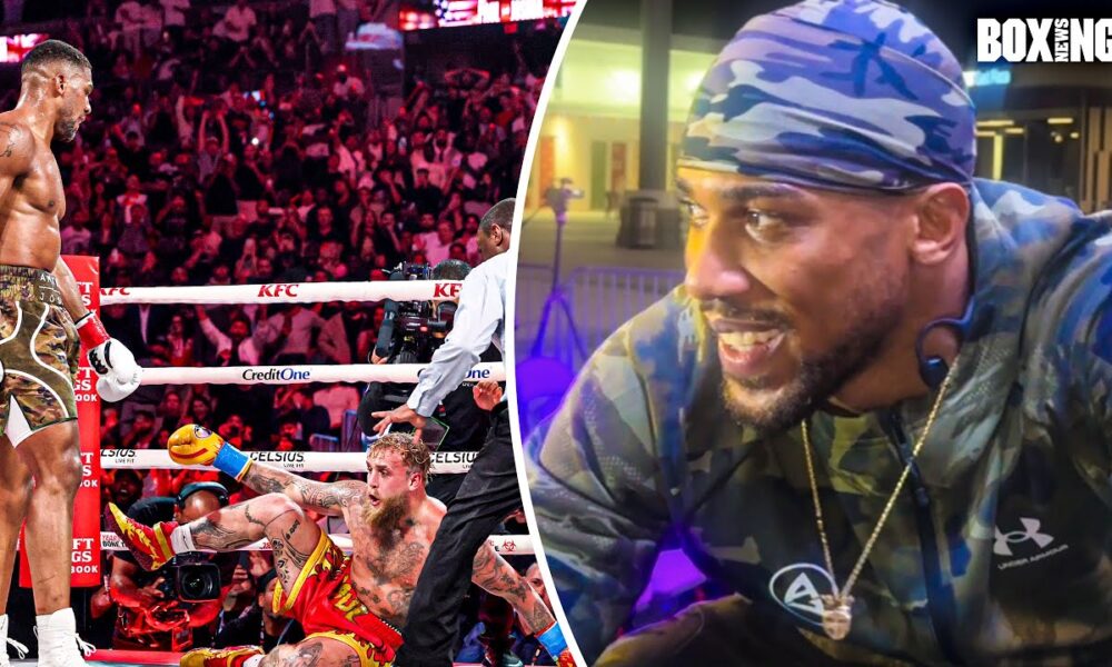 Anthony Joshua FIRST WORDS After KO Victory Over Jake Paul
