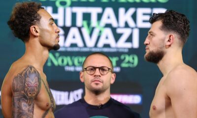 Ben Whittaker vs Benjamin Gavazi WEIGH IN & FACEOFF | Matchroom Boxing