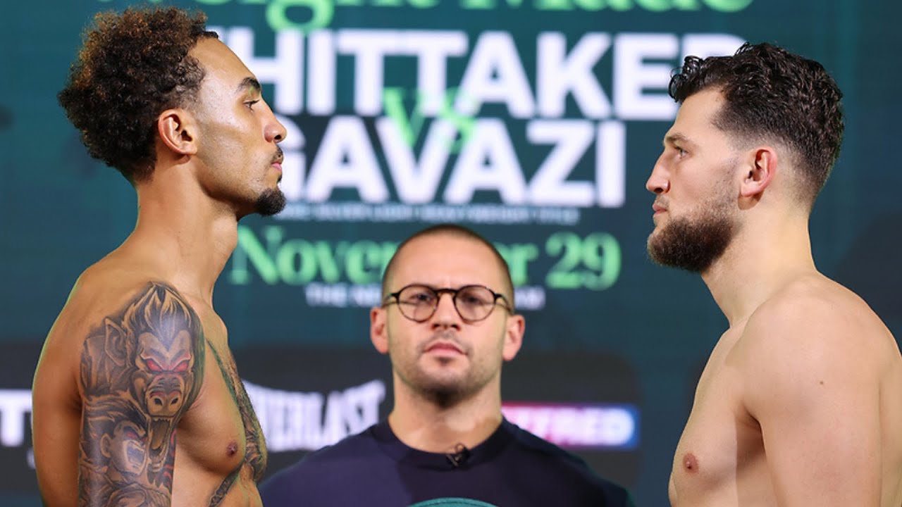 Ben Whittaker vs Benjamin Gavazi WEIGH IN & FACEOFF | Matchroom Boxing