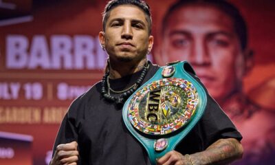 Barrios holds the WBC welterweight world title. Photo: Esther Lin/Premier Boxing Champions
