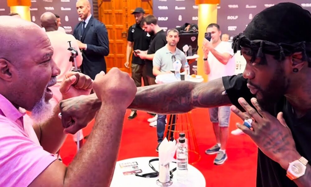 Deontay Wilder SQUARES UP on Shannon Briggs — THROWS Deadly KO Punch for Usyk