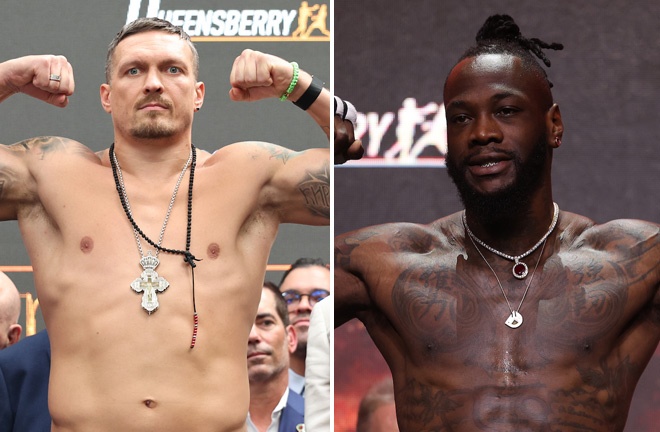 Usyk called up Wilder. Photo: Leigh Dawney/Queensberry/Mark Robinson/Matchroom Boxing