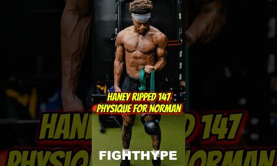 Devin Haney INSANELY RIPPED PHYSIQUE vs Brian Norman; FLEXES STRENGTH LEVEL UP