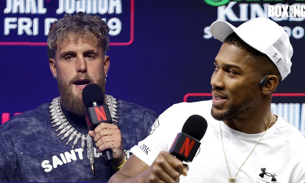 EVERY Jake Paul and Anthony Joshua Back And Forth From FIREY Final Press Conference