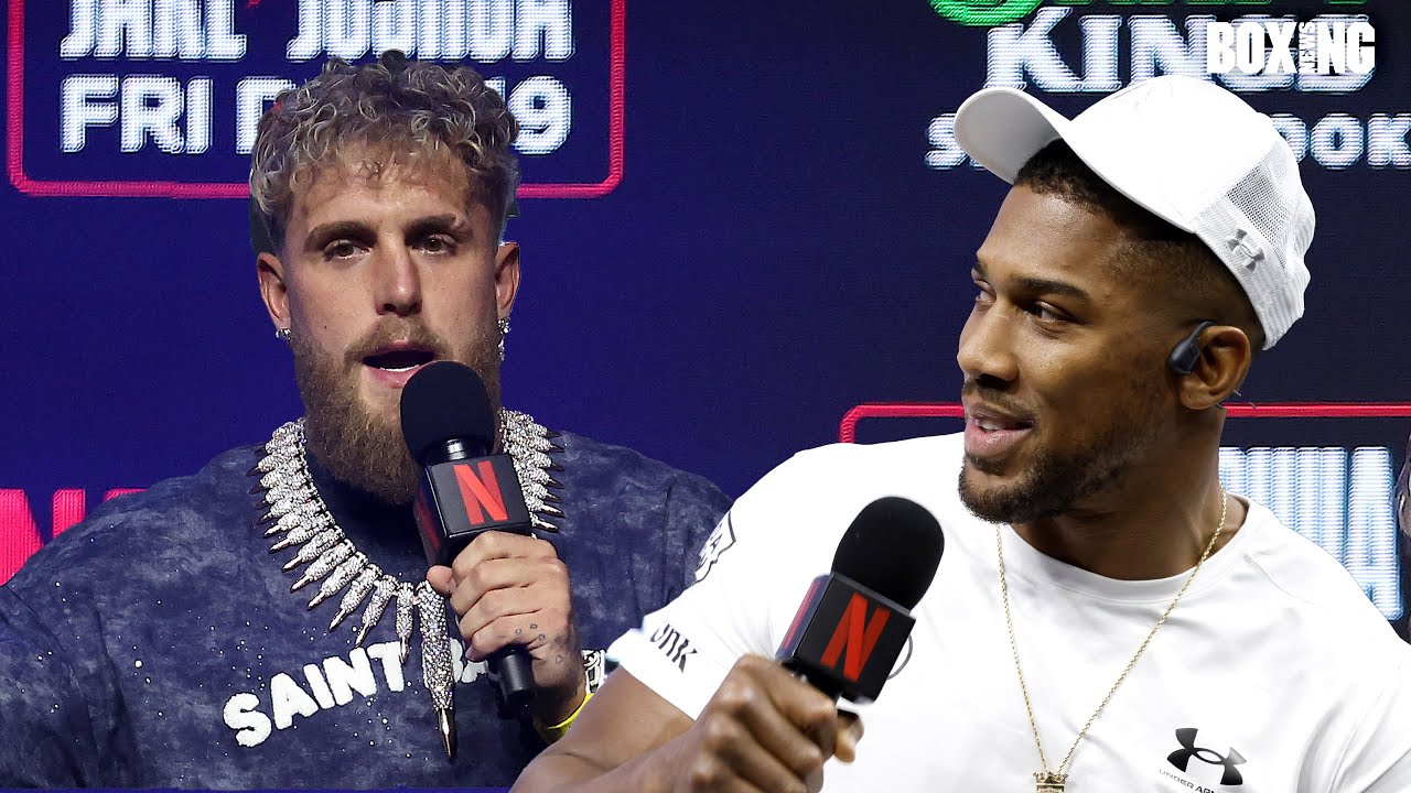 EVERY Jake Paul and Anthony Joshua Back And Forth From FIREY Final Press Conference