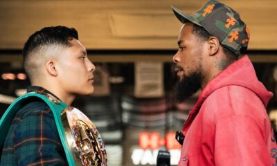 Cruz and Roach face-to-face ahead of Saturday's showdown Photo: Ryan Hafey/Premier Boxing Champions