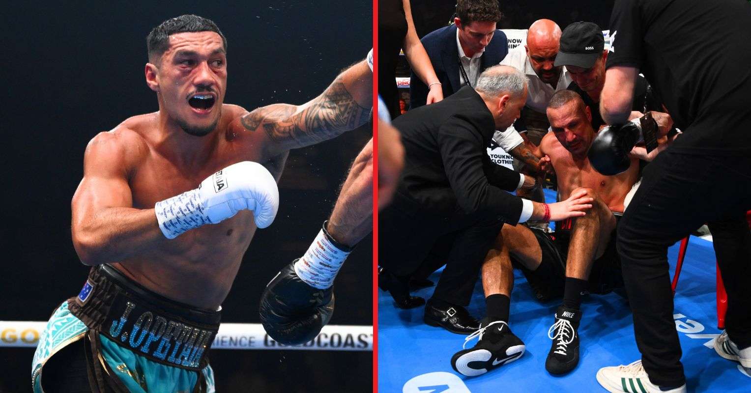 Jai Opetaia’s opponent Huseyin Cinkara remains in hospital after brutal one punch knockout