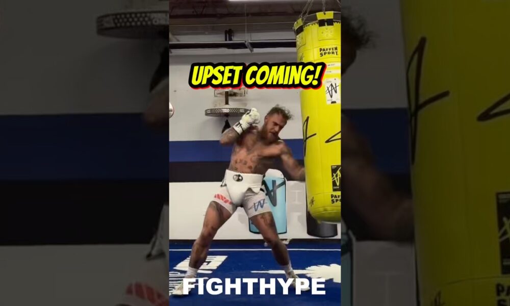 Jake Paul HAMMERS Joshua-Sized Heavy Bag; Training to CHOP DOWN Giant