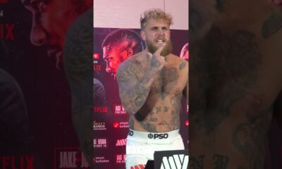 Jake Paul Sends BIZARRE Message To Anthony Joshua At Weigh In