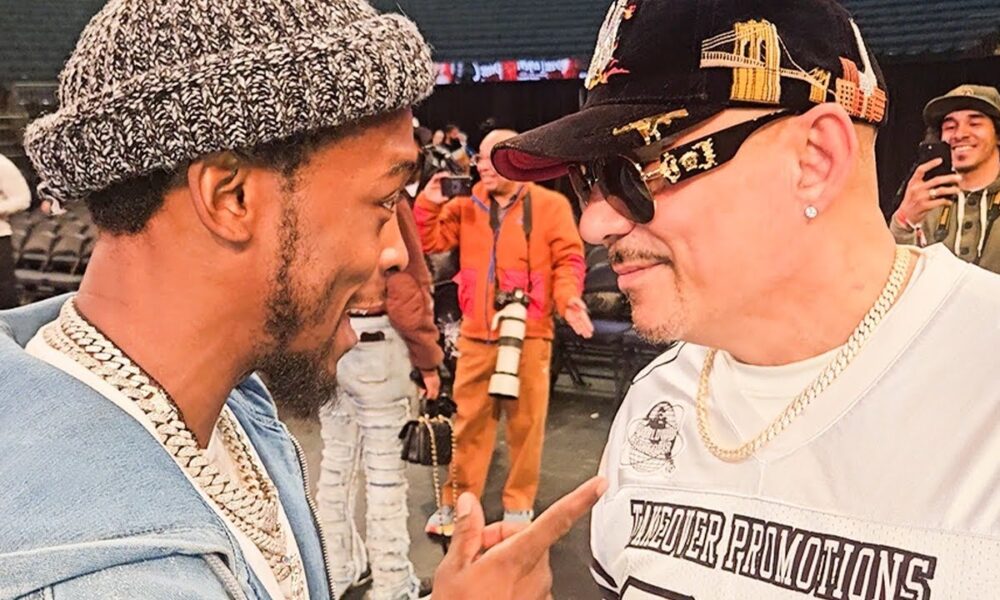 Keyshawn Davis CRASHES Teofimo Lopez Sr Interview & WARNS Him about Shakur TRASH TALK