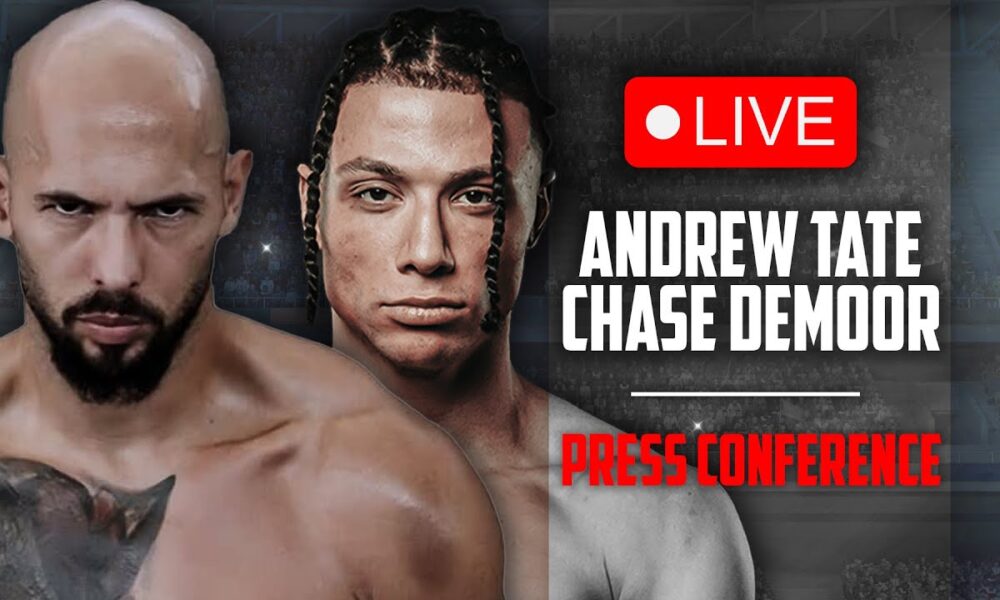 LIVE 🔴 Andrew Tate vs Chase DeMoor • FULL PRESS CONFERENCE | Misfits Boxing