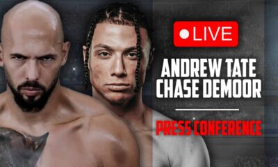 LIVE 🔴 Andrew Tate vs Chase DeMoor • FULL PRESS CONFERENCE | Misfits Boxing