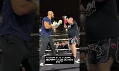 OUCH! Andrew Tate LETS HANDS GO