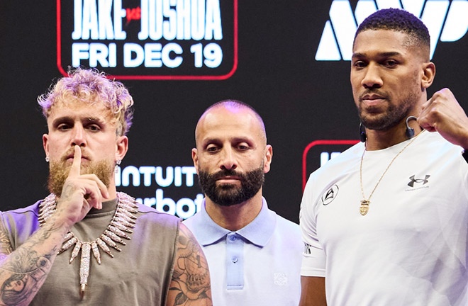 Jake Paul will face Anthony Joshua on December 19 in Miami. Photo: Esther Lin/MVP