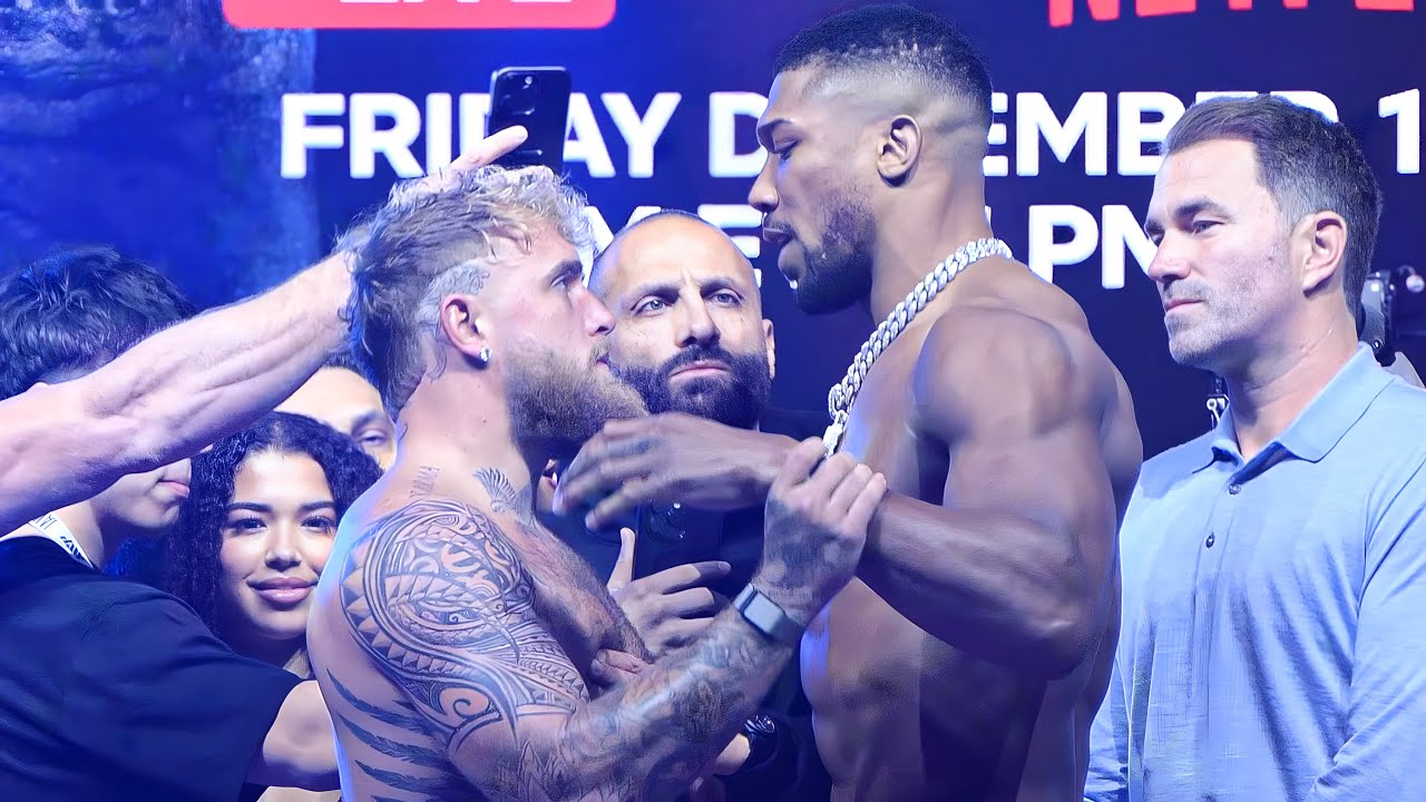 PROVOKED! Anthony Joshua vs Jake Paul • FULL WEIGH IN | Netflix Boxing