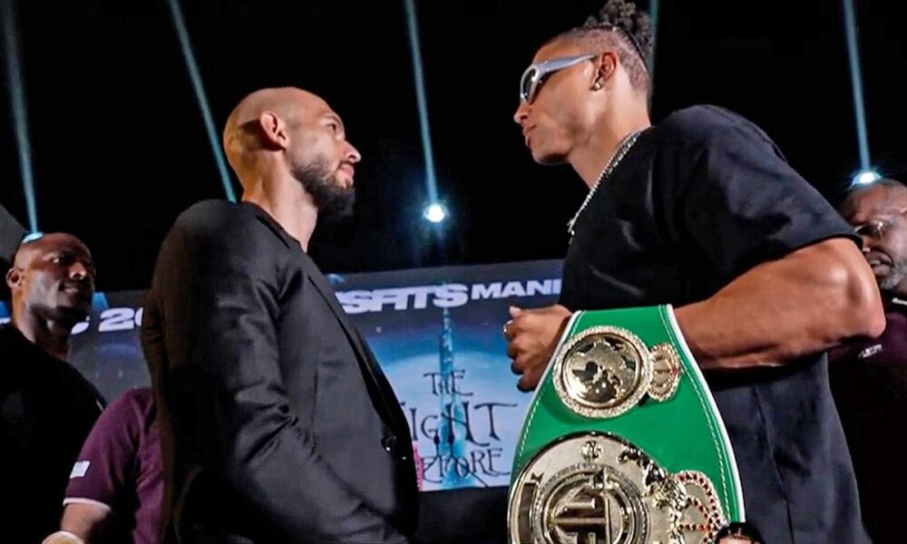 TENSE! Andrew Tate vs Chase DeMoor FACEOFF | Misfits Boxing