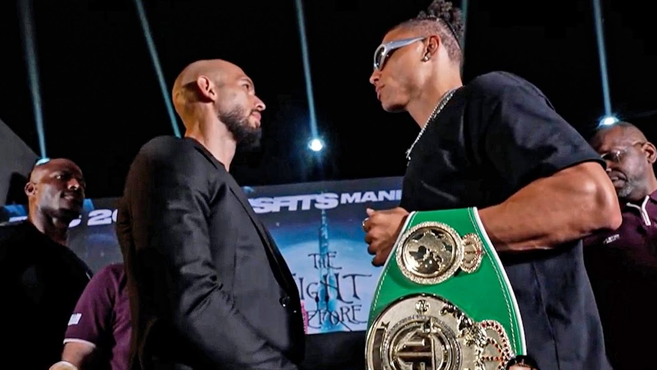 TENSE! Andrew Tate vs Chase DeMoor FACEOFF | Misfits Boxing