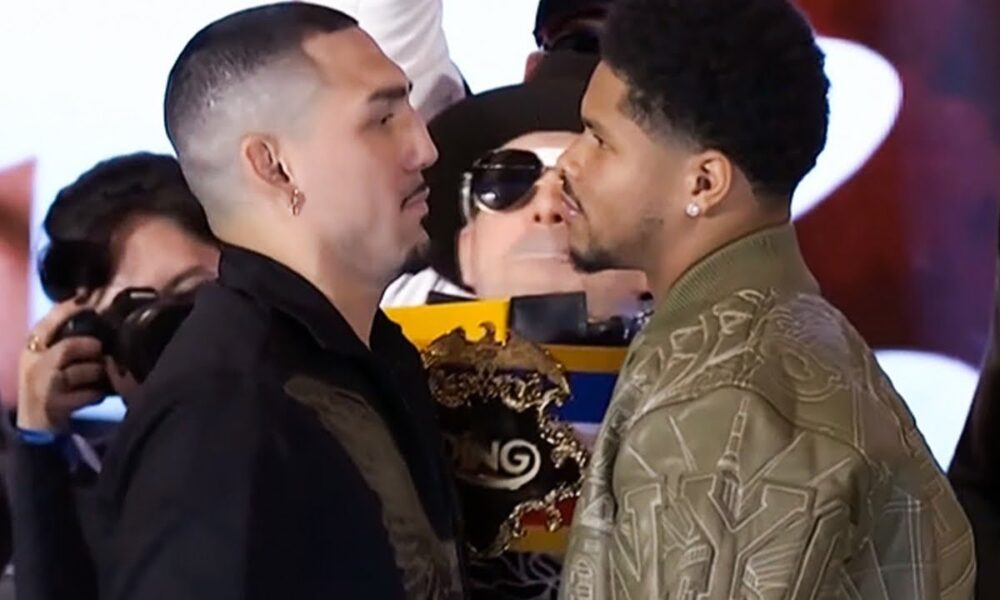 Teofimo Lopez vs Shakur Stevenson INTENSE Face Off 🔥