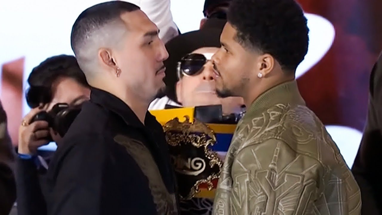 Teofimo Lopez vs Shakur Stevenson INTENSE Face Off 🔥