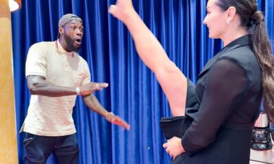 WOW! Deontay Wilder STUNNED by Female Kickboxer: “I LIKE THAT!” — NEARLY KICKED in Head