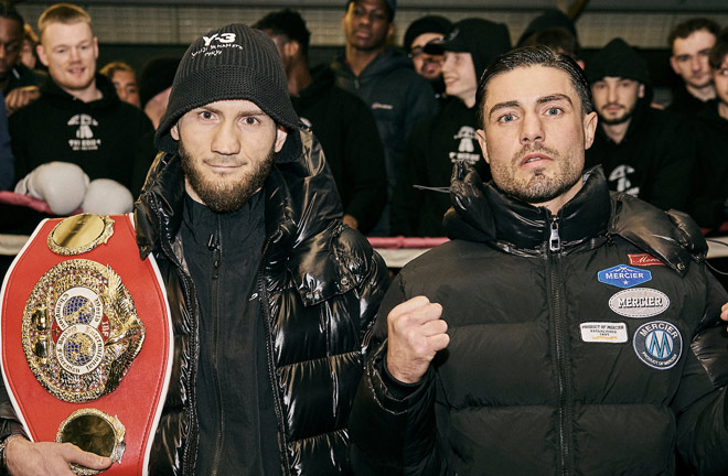 Murtazaliev will defend his IBF super welterweight title against Kelly on Saturday in Newcastle Photo: Mark Robinson Matchroom Boxing
