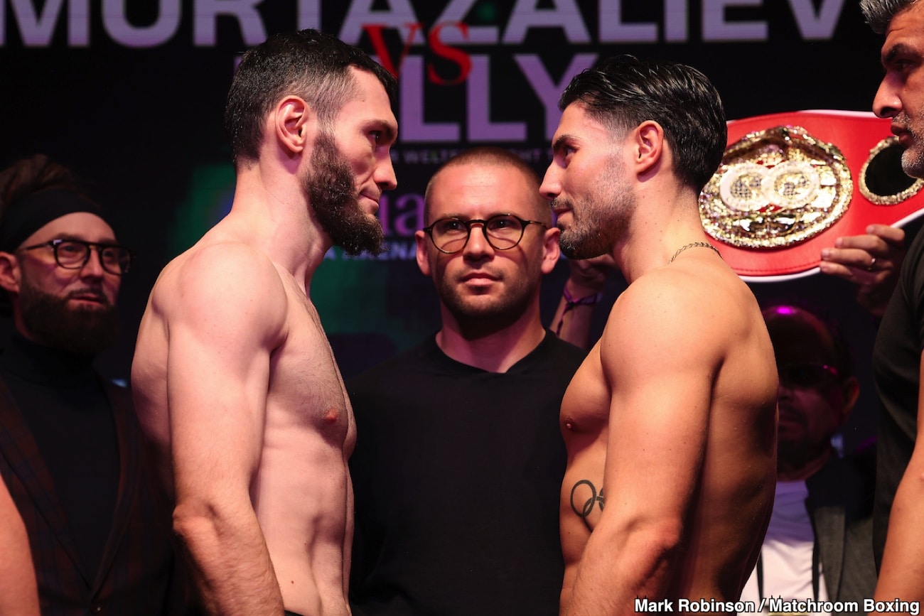 Image: Josh Kelly, Bakhram Murtazaliev Make Weight Ahead Of Their IBF World Title Clash