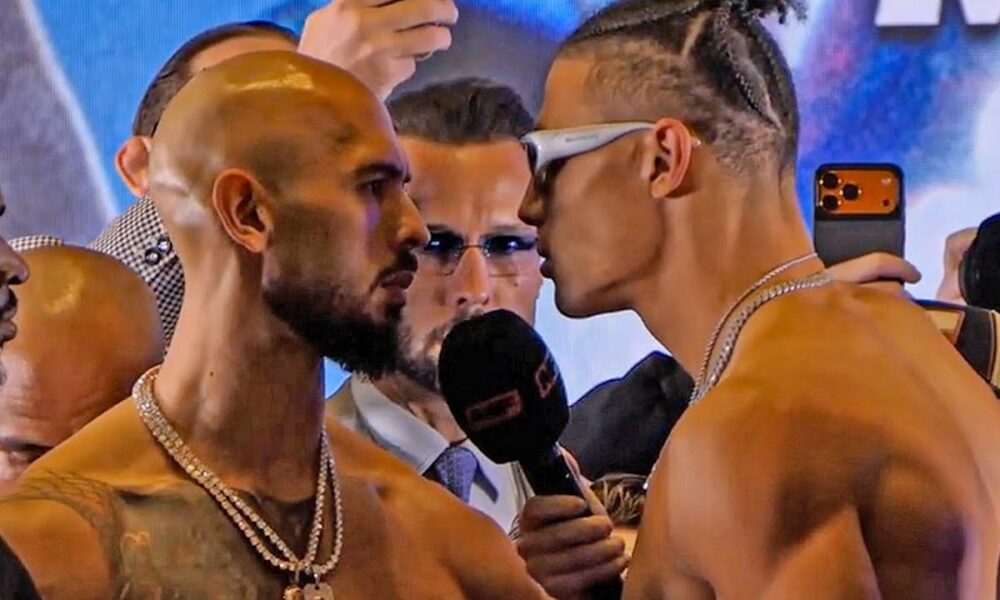 TENSE! Andrew Tate vs Chase DeMoor | FULL WEIGH IN | Misfits Box