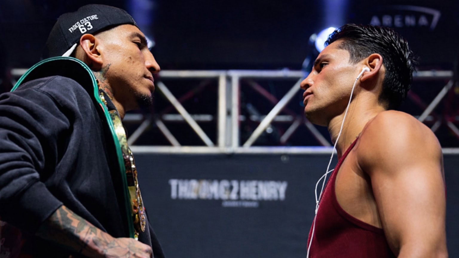 Mario Barrios and Ryan Garcia go head to head during fight week