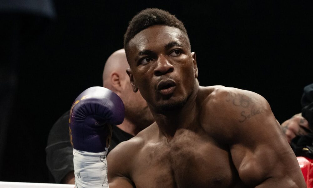 Christian Mbilli concentrates mid-fight in Canada