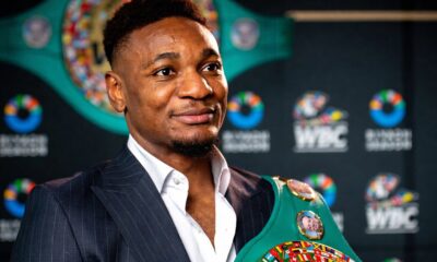 Christian Mbilli recieves the WBC super middleweight title in Mexico