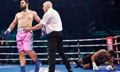 Allen blew Berredjem away. Photo: Mark Robinson Matchroom Boxing